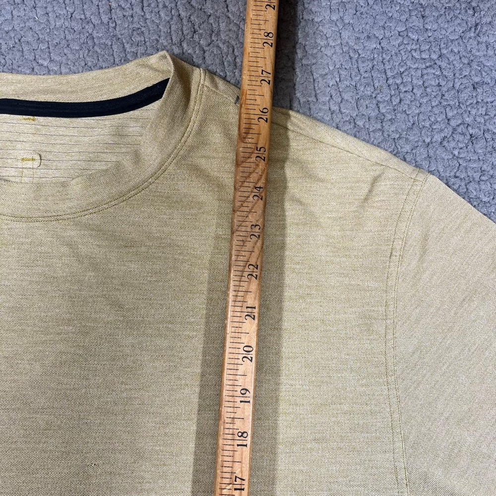 Lululemon Drysense T-Shirt Men L Short Sleeve Better Each Day Athletic Yellow - Picture 5 of 10